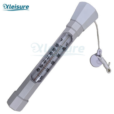 White simple and convenient floating plastic swimming pool spa floating water temperature thermometer