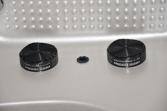 Shwim Spa Large Outdoor Swim Hot Tub with 4 Seats and 2 Full-Body Lounges Portable for Parties and Relaxation Massage