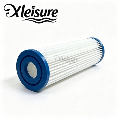 Outdoor Pool Spa Filter High Efficiency Filtration Fabric Blue End Caps Fits Unicel 20 Micron Ice Tub Filter Cold Plunge Filter