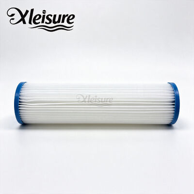 Outdoor Pool Spa Filter High Efficiency Filtration Fabric Blue End Caps Fits Unicel 20 Micron Ice Tub Filter Cold Plunge Filter